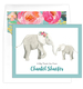 Elephants Folded Note Cards Image 3 of 4